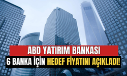 ABD Yatırım Bankası 6 Banka İçin Hedef TL Fiyatını Açıkladı!