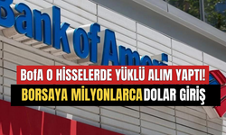 BofA'nın Borsada En Çok Aldığı Hisseler Belli Oldu! Milyonlarca Dolar Giriş..