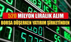 Borsa Düşerken Yatırım Şirketinden 520 Milyon Liralık Dev Hamle Geldi!