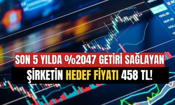 Aracı Kurum Hedef TL Fiyatını Açıkladı! Son 5 Yılda Yüzde 2047 Getiri Sağlayan Şirket O Tarihte 458 TL'ye Ulaşacak!