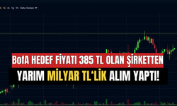 BofA Hedef Fiyatı 385 TL Olan Şirketten Yarım Milyar TL’lik Alım Yaptı!