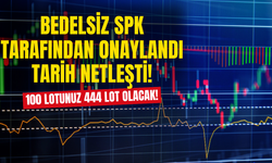 100 Lotunuz 444 Lot Olacak! Bedelsiz SPK Tarafından Onaylandı Tarih Netleşti