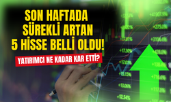 Borsa'da Son Haftada Sürekli Artan 5 Hisse Belli Oldu! Yatırımcı Ne Kadar Kazandı?