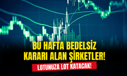 Lotunuza Lot Katacak! Bu Hafta Bedelsiz Kararı Alan Şirketler ve Oranları