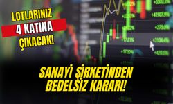 Lotlarınız 4 Katına Çıkacak! Sanayi Şirketinden Bedelsiz Kararı Açıklandı Hisseler Yükseldi