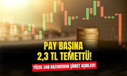 Yüzde 348 Kazandıran Şirket Pay Başına 2,3 TL Temettü Dağıtacak