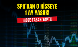 SPK'dan O Hisseye 1 Ay Yasak Geldi! Hisse Taban Yaptı