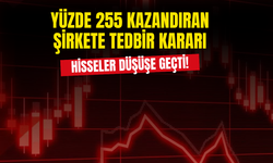 6 Ayda Yüzde 255 Kazandıran Şirkete Tedbir Kararı! Hisseler Düşüşe Geçti