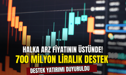 Halka Arz Fiyatının Üstünde Seyreden Hisseye 700 Milyon Liralık Destek